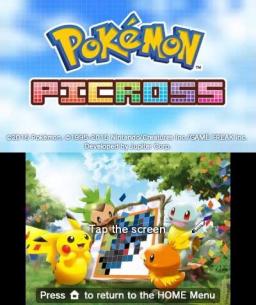 Pokemon Picross Title Screen